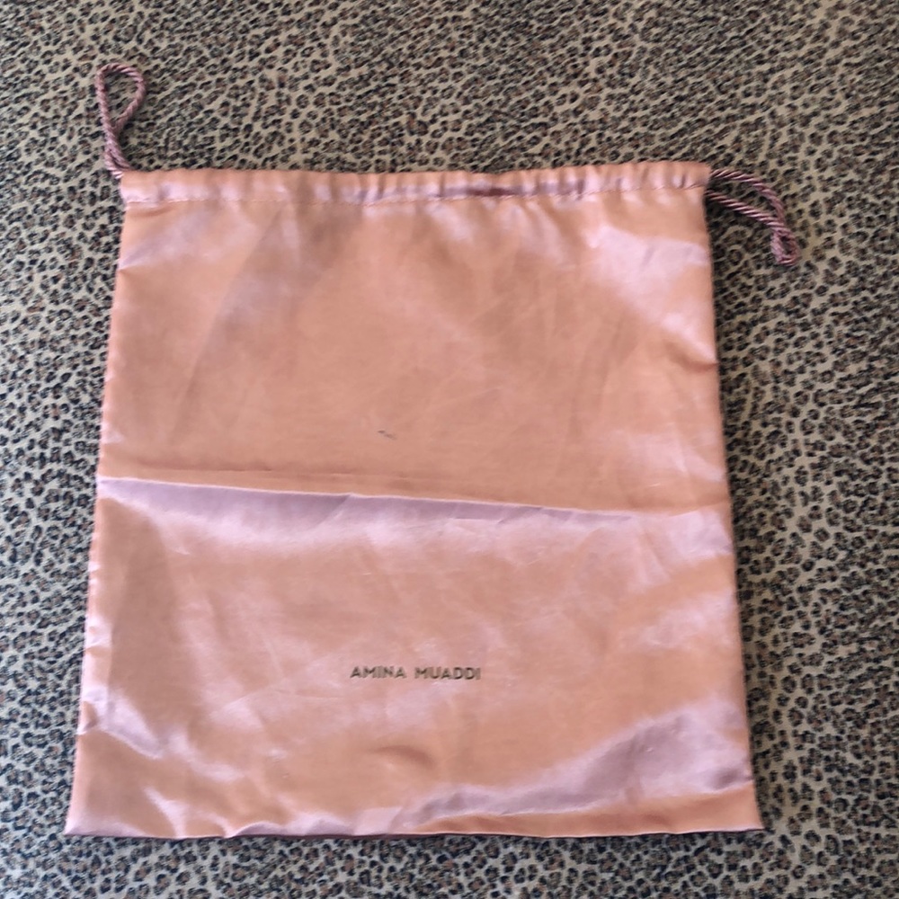 AMINA MUADDI SIGNATURE LOGO DUST BAG